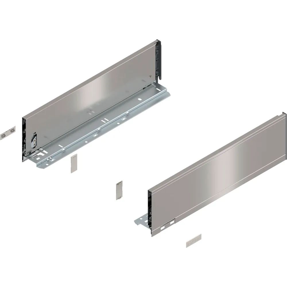 BLUM LEGRABOX pure Zarge Höhe K, NL 450, INOX (Anti-Fingerprint)