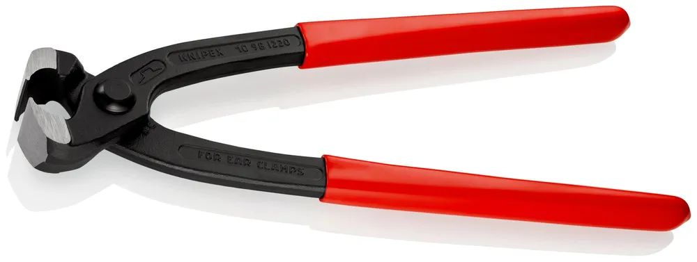 KNIPEX Ohrklemmenzange mit Kunststoff überzogen schwarz atramentiert 220 mm