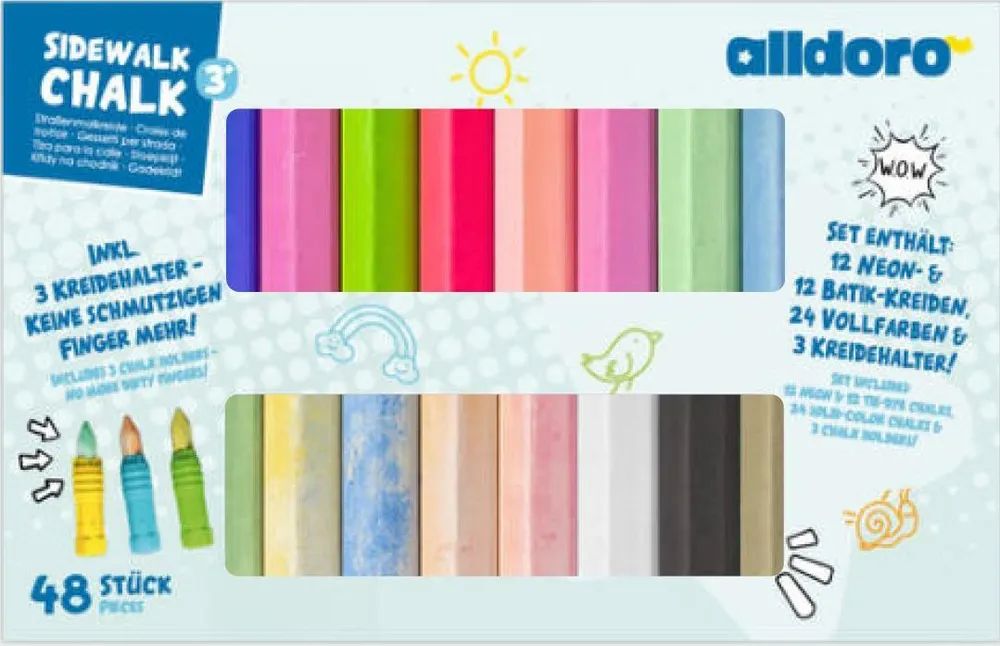 alldoro GmbH XXL Straßenmalkreide-Set (51-teilig)