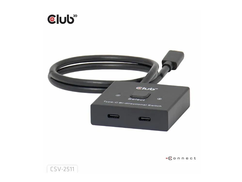 Club 3D CSV-2511 - Video-Schalter - bidirektional, + Daten + PD