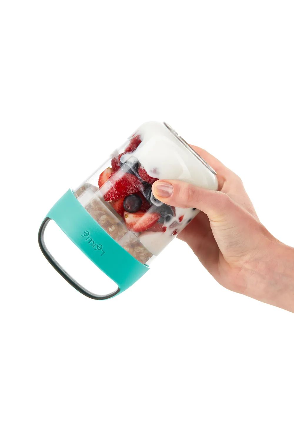 Lékué Becher To Go 400 ml - Turquoise