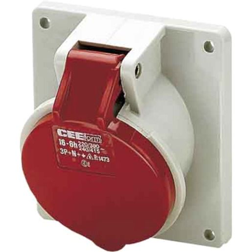 Mennekes CEE-ANBAUSTECKD.400V-5X16A ROT / MENNEK 3473 NEIG.20° IP44 AM 3473