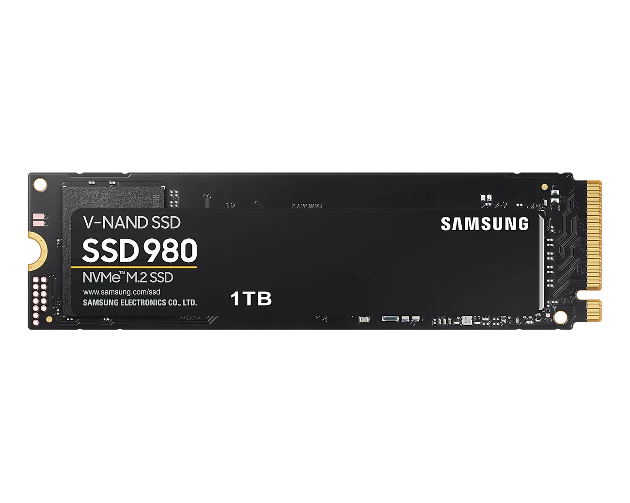 Samsung 980 MZ-V8V1T0BW - SSD - verschlüsselt - 1 TB - intern - M.2 2280 - PCIe 3.0 x4 (NVMe)