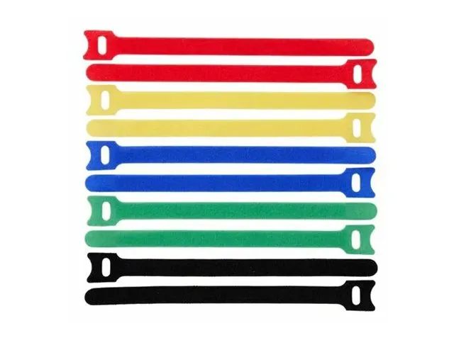 Lanview Klettverschluss - 150 x 12 mm - 15 cm - Multicolor (Packung mit 10)