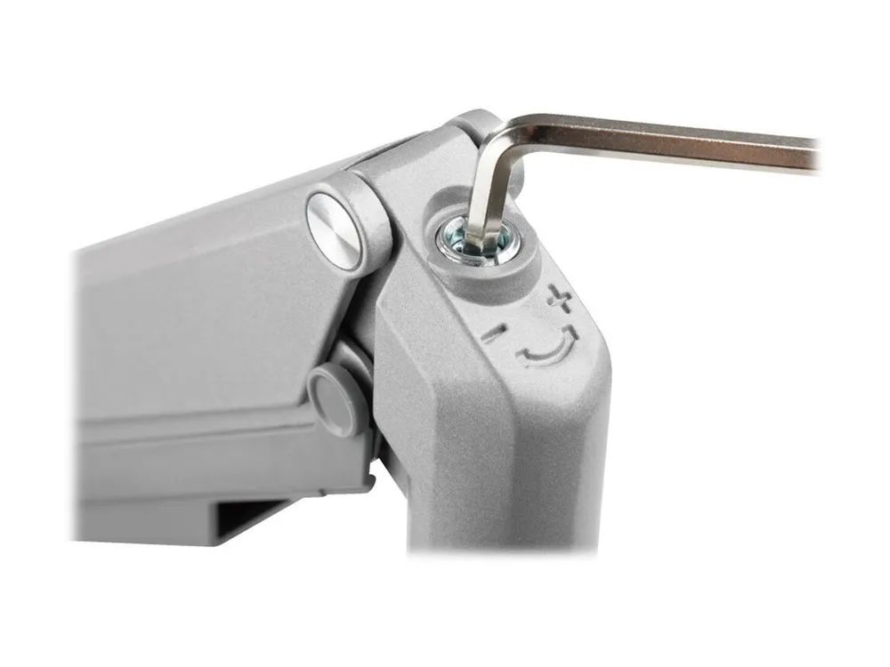 Tripp Eaton Tripp Lite Series Single-Display Flex-Arm Desktop Clamp for 17" to 32" Flat-Screen Displays - USB and Audio Ports, Aluminum - Befestigungskit - vollbeweglicher einstellbarer Arm - für Monitor - Aluminium, Stahl - Silber - Bildschirmgröße: