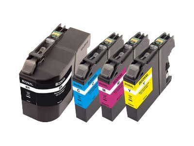 Peach Combi-Pack - 4er-Pack - Schwarz, Gelb, Cyan, Magenta - kompatibel - wiederaufbereitet - Tintenpatrone (Alternative zu: Brother LC229XXL, Brother LC225XL)