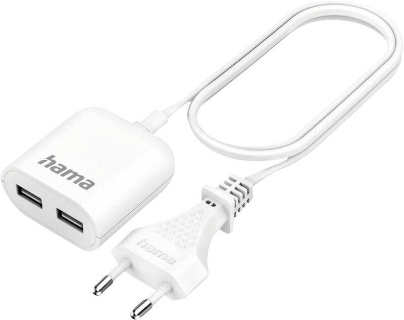 Hama Netzteil 223203 USB-A NETZTEIL M.KABEL/2F/12W