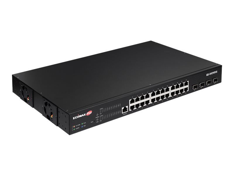 Edimax Pro GS-5424PLX - Switch - Smart - 24 x 10/100/1000 (PoE+)