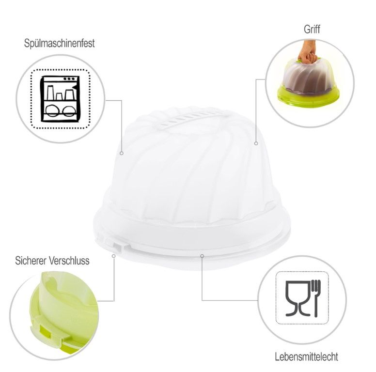 Rotho Kuchenbehälter Gugelhupf FRESH