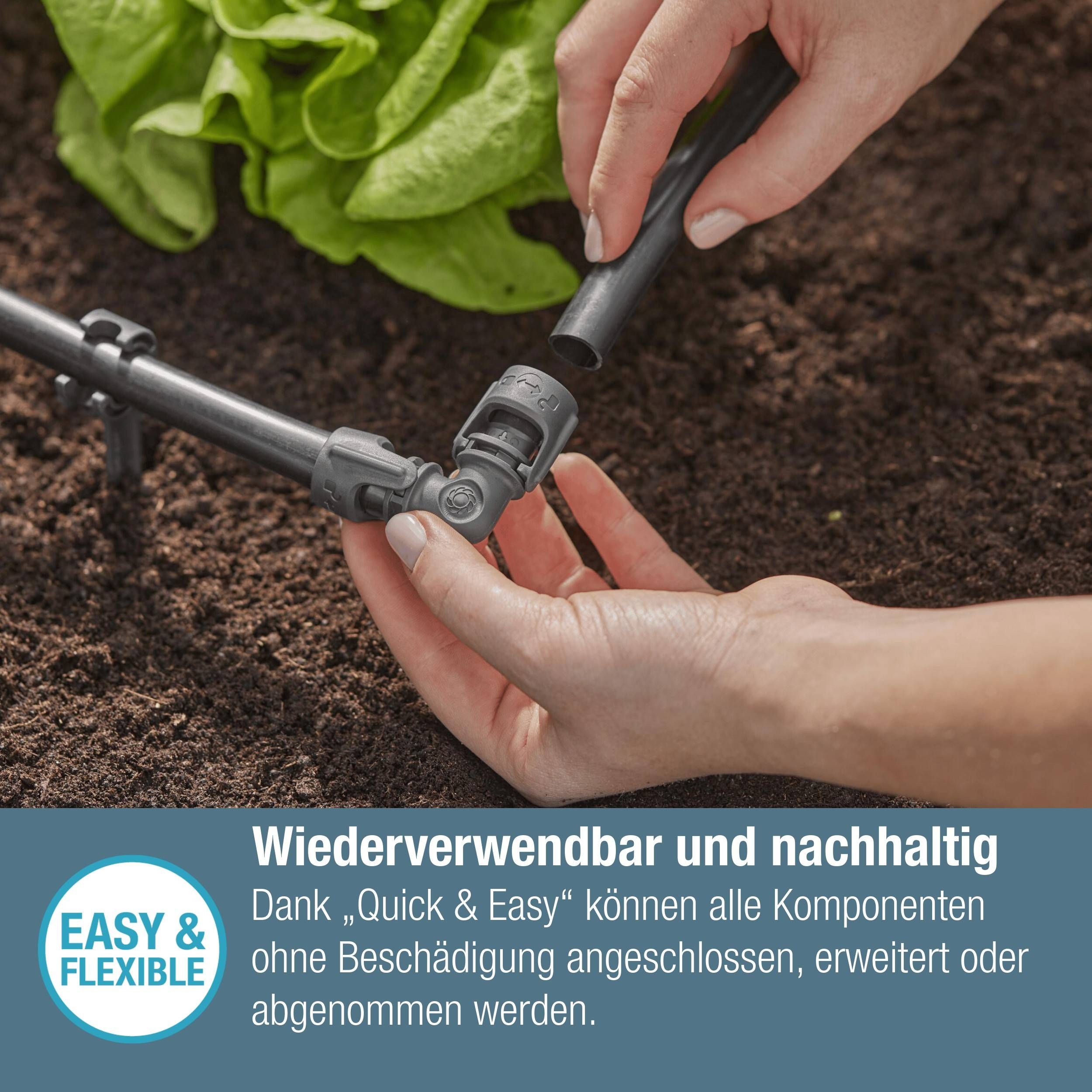 Gardena Micro-Drip-System L-Stück 13 mm (1/2") - Inhalt: 2 Stück