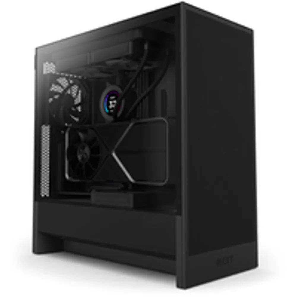 NZXT H series H5 Flow - Mid tower - E-ATX - Seitenteil mit Fenster (gehärtetes Glas)