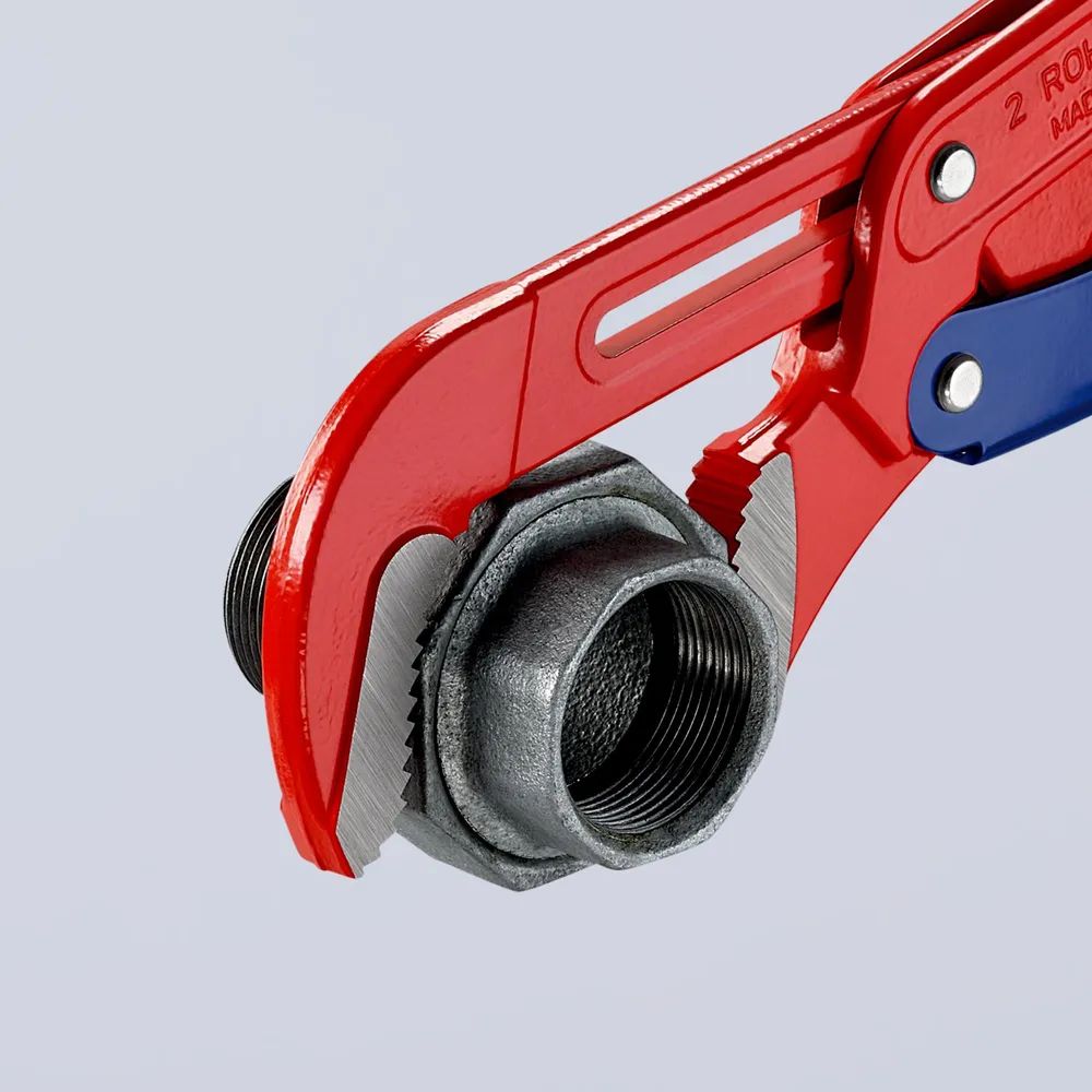 KNIPEX Rohrzange S-Maul mit Schnelleinstellung rot pulverbeschichtet 560 mm