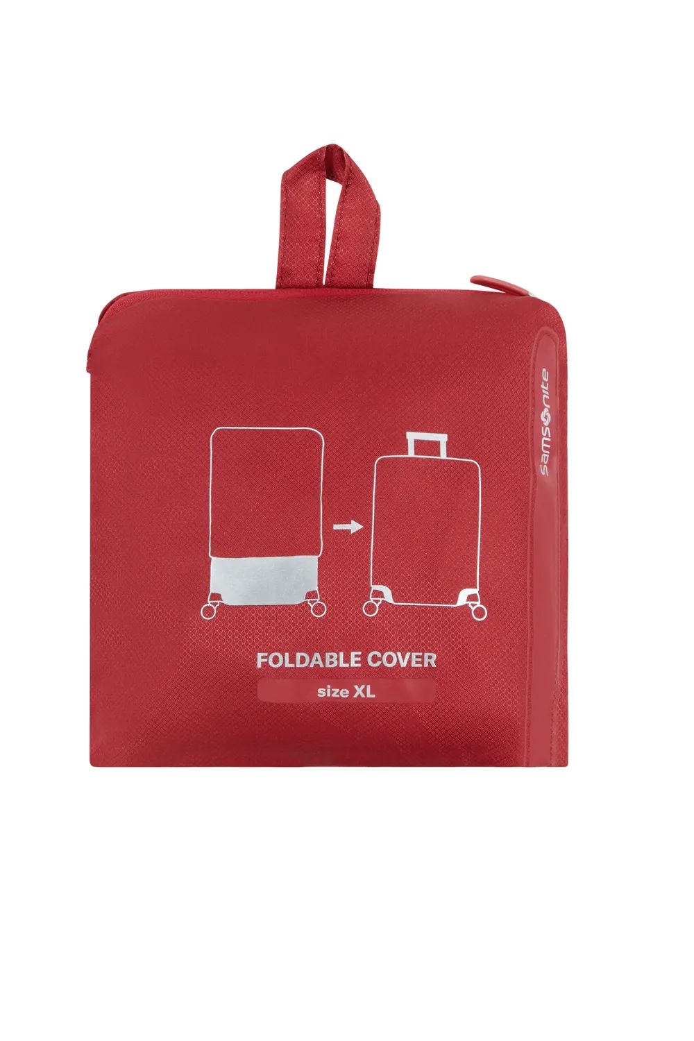 SAMSONITE TA REVOLUTION FOLDABLE LUGGAGE COVER XL, RED