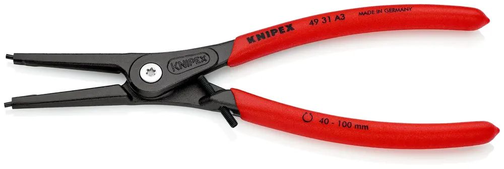 KNIPEX Präzisions-Sicherungsringzange für Außenringe auf Wellen mit Überdehnungsschutz 225 mm