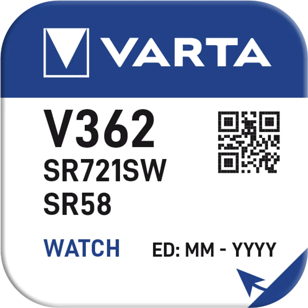 VARTA SILVER Coin V362/SR58 Napfblister 1