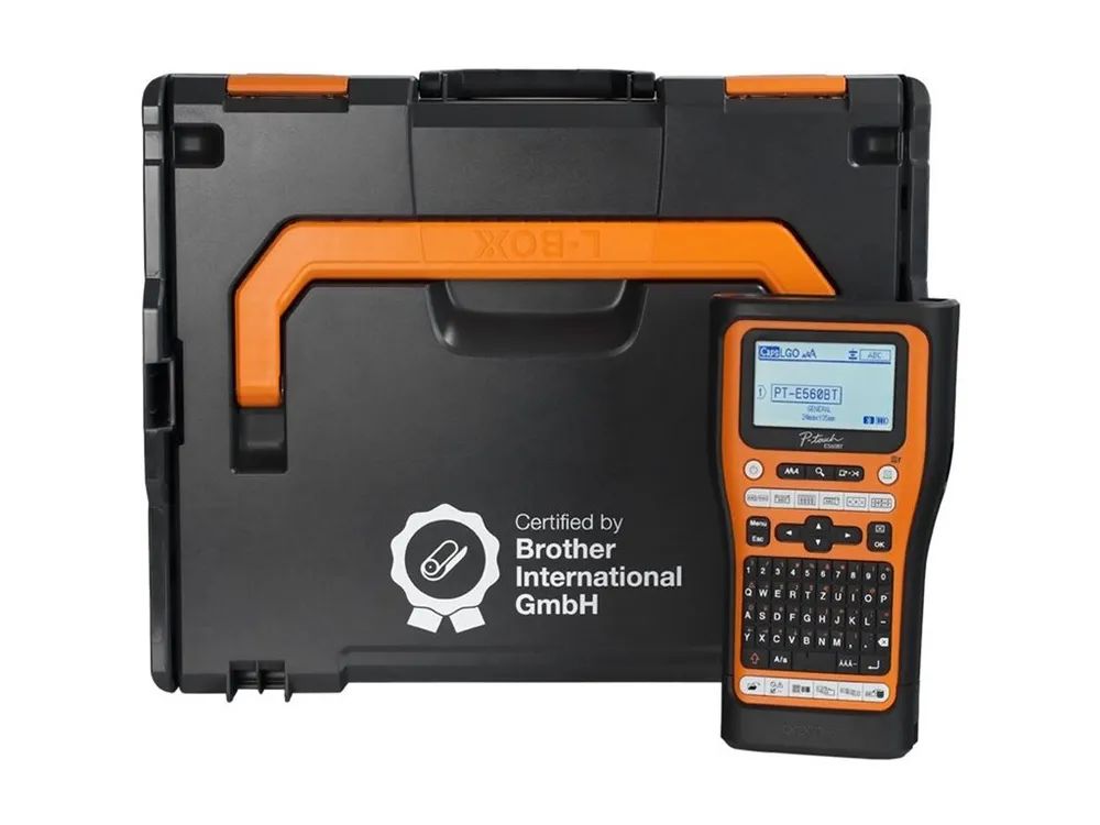 Brother PT-E560BT und L-BOXX 136 Systemkoffer mit Schaumstoffeinlage
