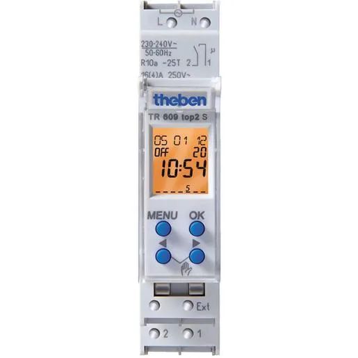 Theben 1 KANAL WOCHENSCHALTUHR / THEBEN TR609TOP2S T6090101