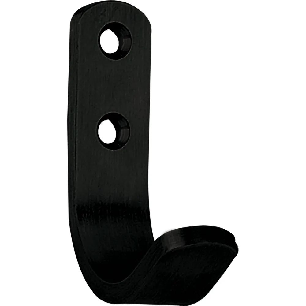 Technik Team Mantelhaken Macoba Breite 18 mm, Höhe 66,5 mm, Eisen schwarz matt