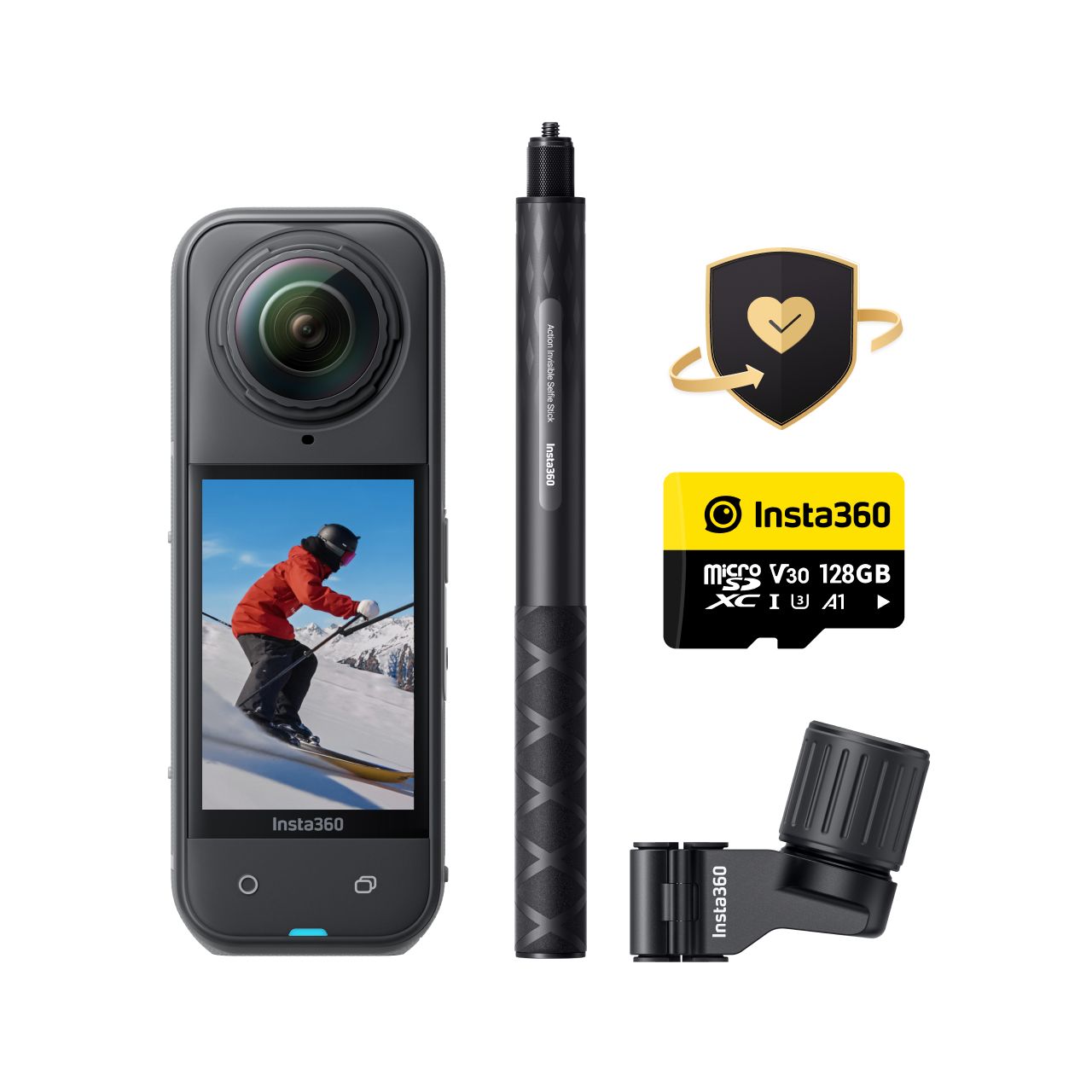 Insta360 X5 Ski Bundle 360° Action-Kamera Set für Wintersport