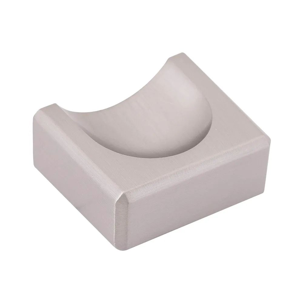 Furnipart Knopf Fold Breite 40 mm, Höhe 18 mm, ZN Edelstahl Effekt