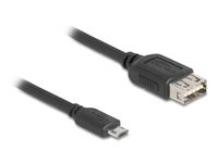 Delock USB 2.0 Kab Typ Micro-B St zu Typ-A Bu - Kabel - Digital/Daten