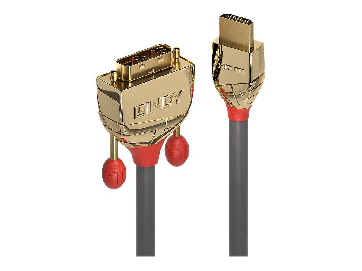 Lindy Gold Line - Adapterkabel - HDMI männlich zu DVI-D männlich