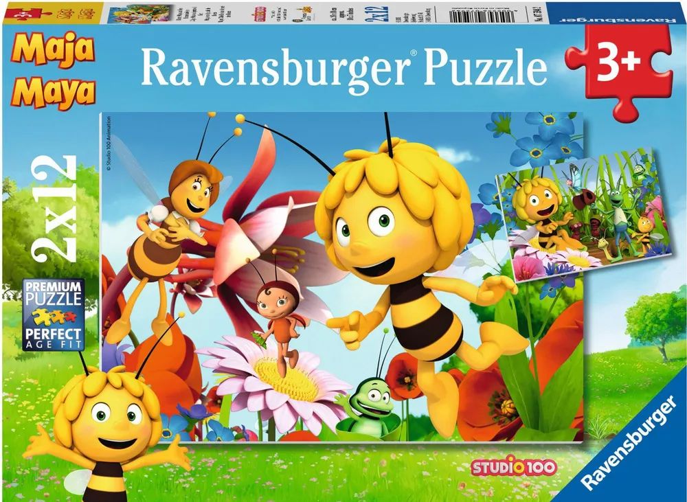 Ravensburger Verlag GmbH Pz.Biene Maja auf der Blumenwiese 2 X 12