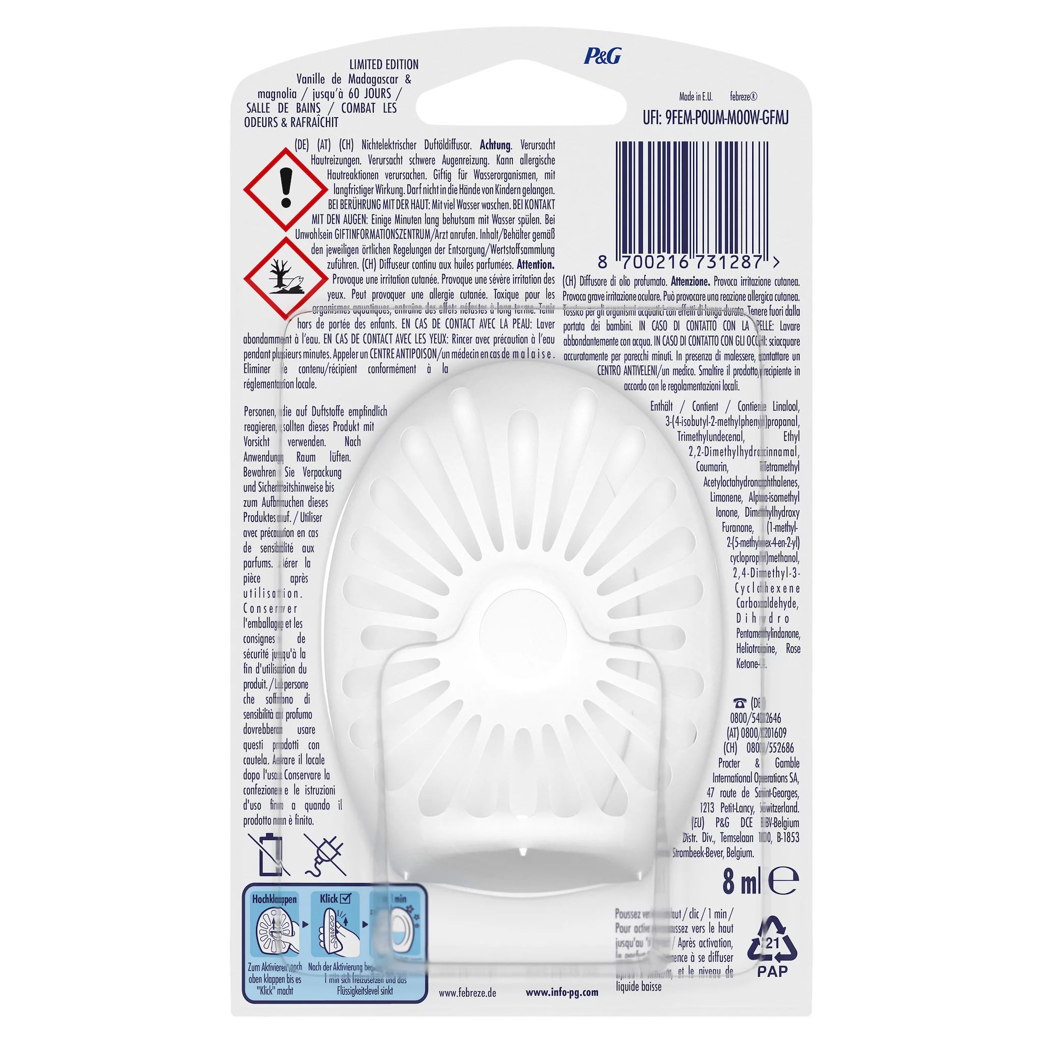 Febreze Bad Lufterfrischer Vanille