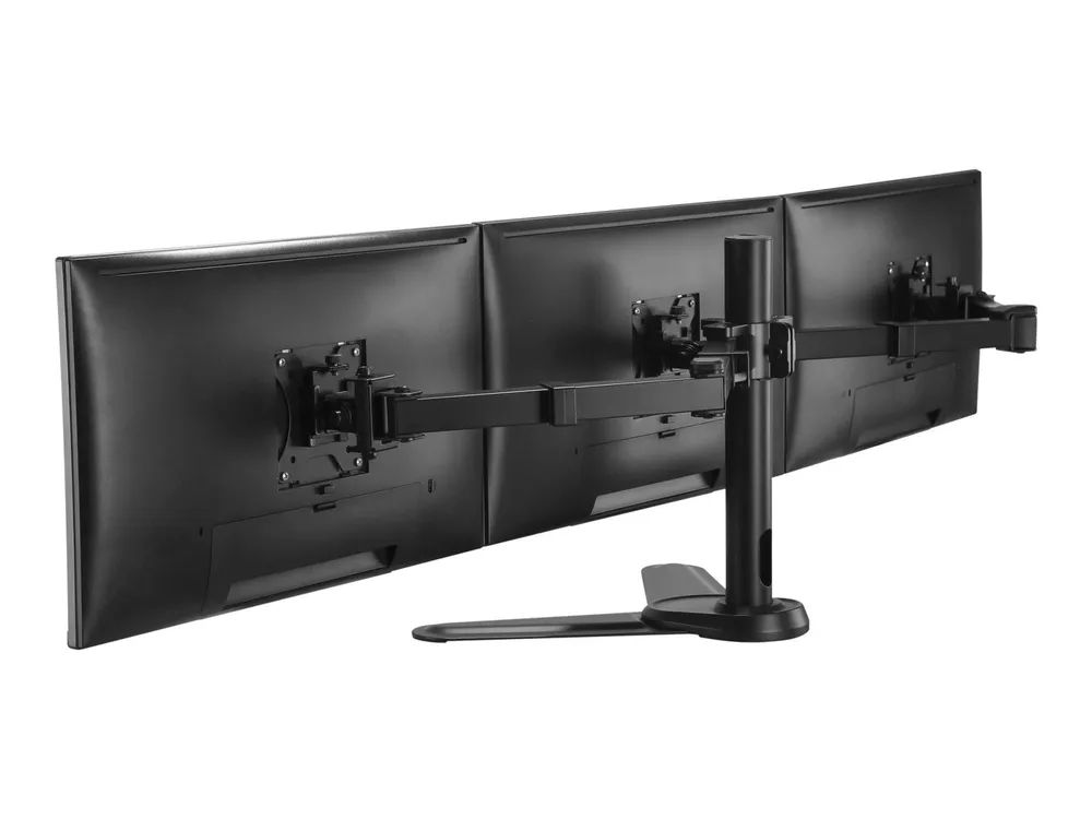 Equip Pro - Aufstellung - neigbar - für 3 LCD-Anzeigen - Schwarz - Bildschirmgröße: 43.2-68.6 cm (17"-27")