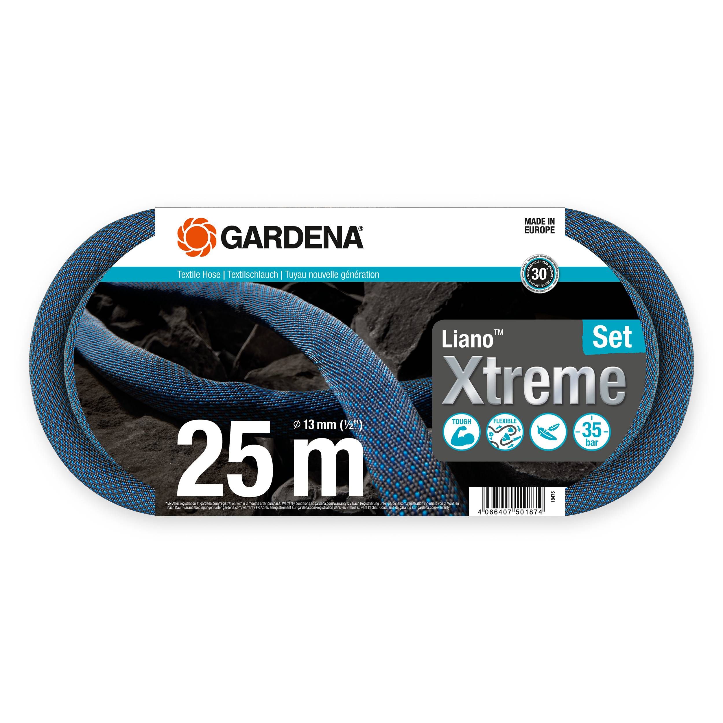 Gardena Liano™ Xtreme 1/2", 25 m Set