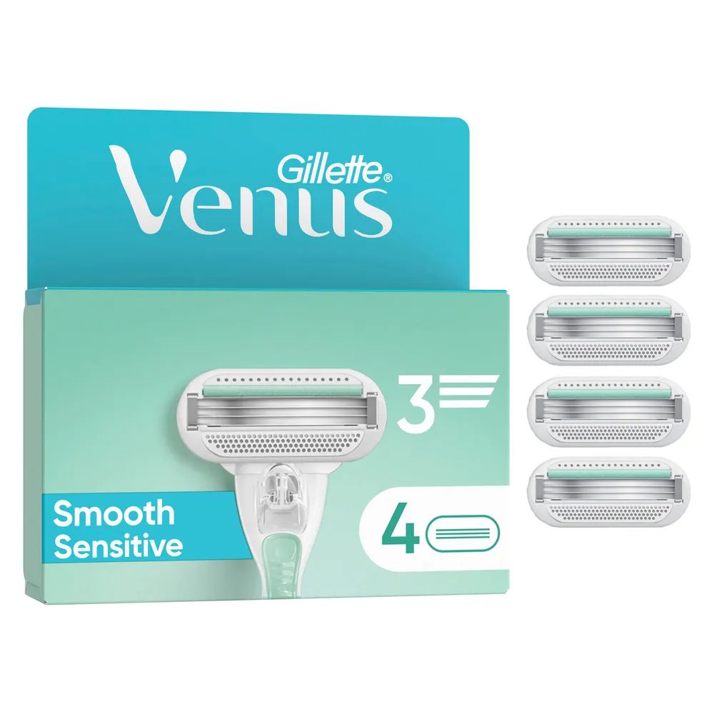 Gillette Venus Smooth Sensitive Systemklingen 4er