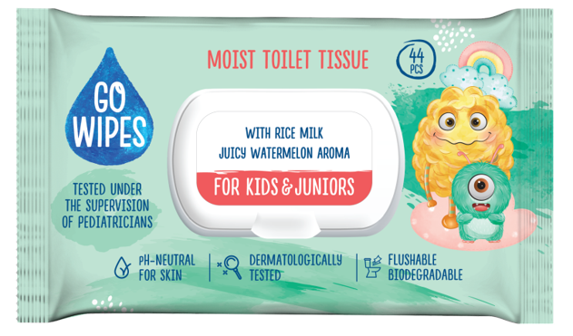 GOWIPES KIDS&JUNIOR Feuchtes Toilettenpapier 20x44Stk