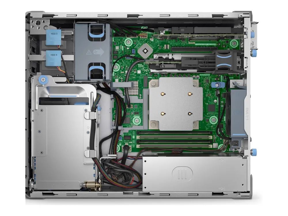 Dell PowerEdge T160 - Server - Compact Tower - 1-Weg - 1 x Xeon 6315P / 2.8 GHz - RAM 16 GB - HDD 2 TB - G200eW - 1GbE - kein Betriebssystem - Monitor: keiner - Schwarz - BTP - Dell Smart Selection, Dell Smart Value - mit 3 Jahre Basis Vor-Ort (DE - 