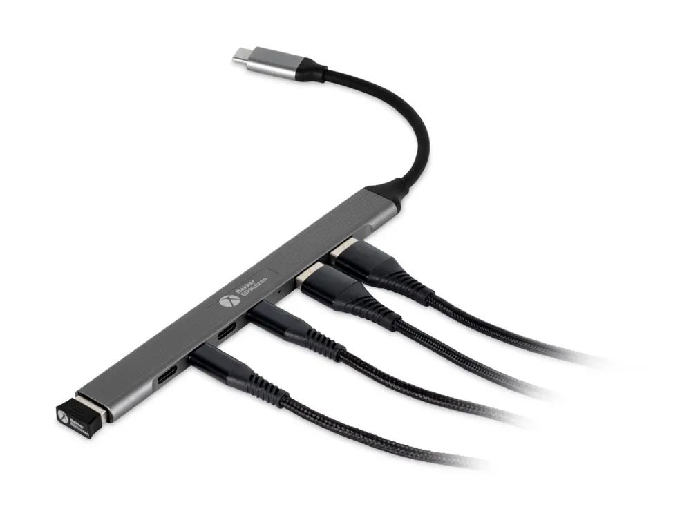 Bakker Elkhuizen - Hub - 7-in-1 - 4 x USB-C + 2 x USB-A 2.0 + 1 x USB-A 3.0