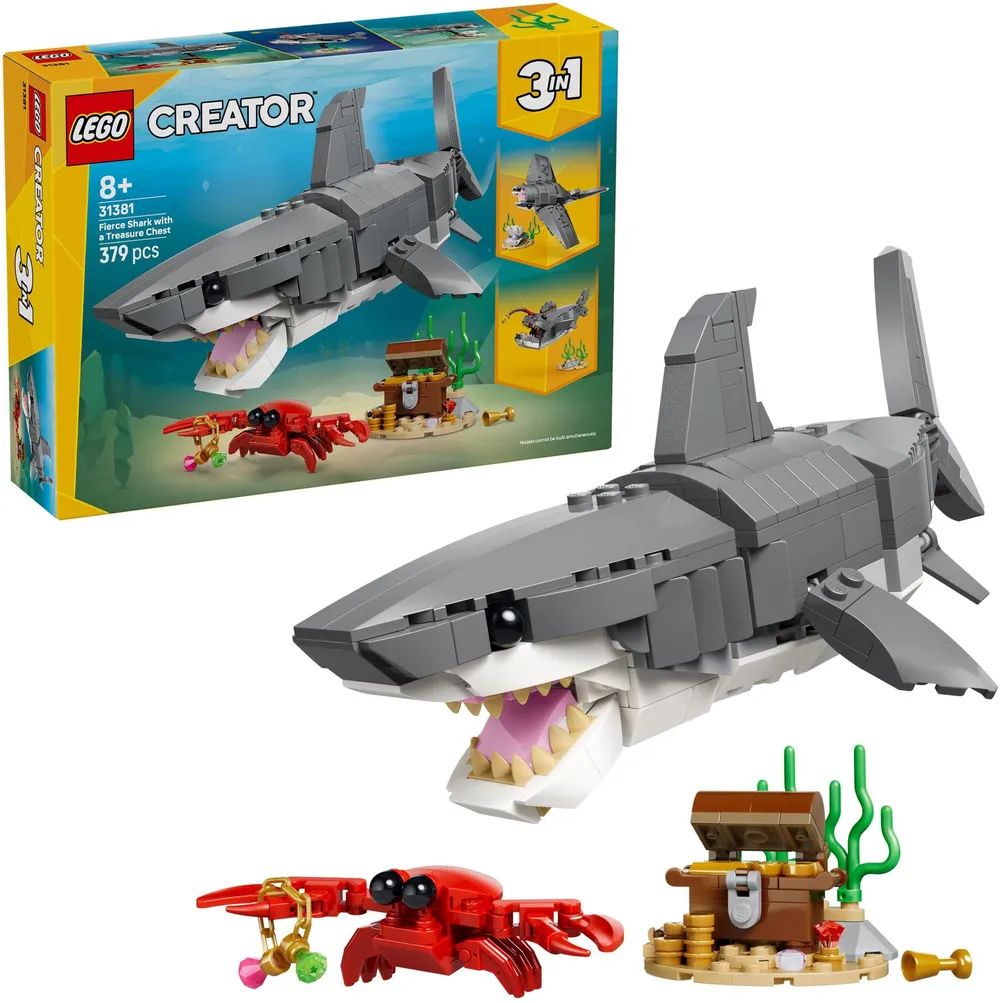LEGO 31381 - Creator - Wilder Hai mit Schatztruhe