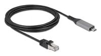 Delock USB LAN Kabel Type-C zu RJ45 Gigabit Ethernet - Kabel - Digital/Daten
