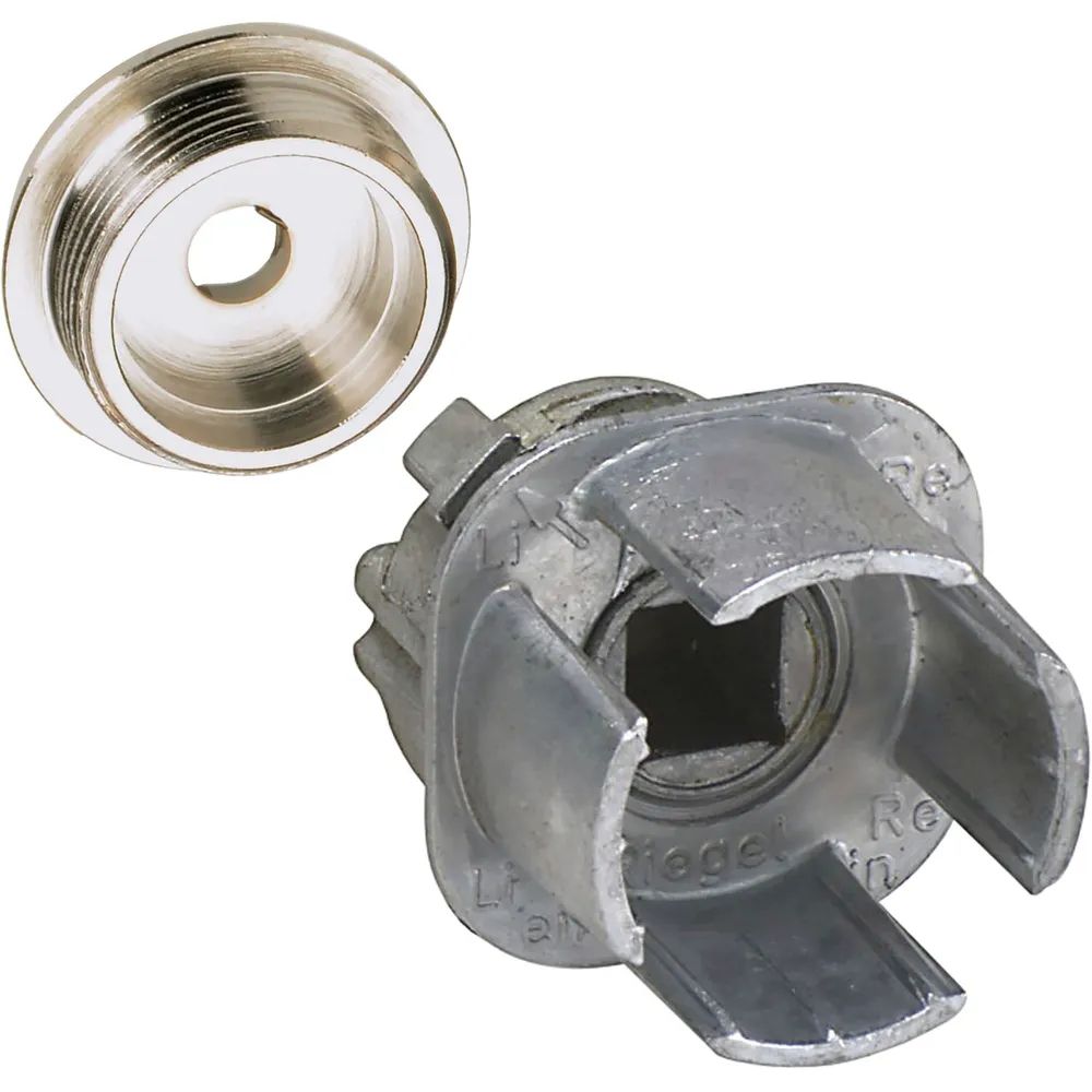 JUNIE 7614 Vierkantnuss ASS Schließeinsatz, 7 mm Vierkantnuss, Zink roh