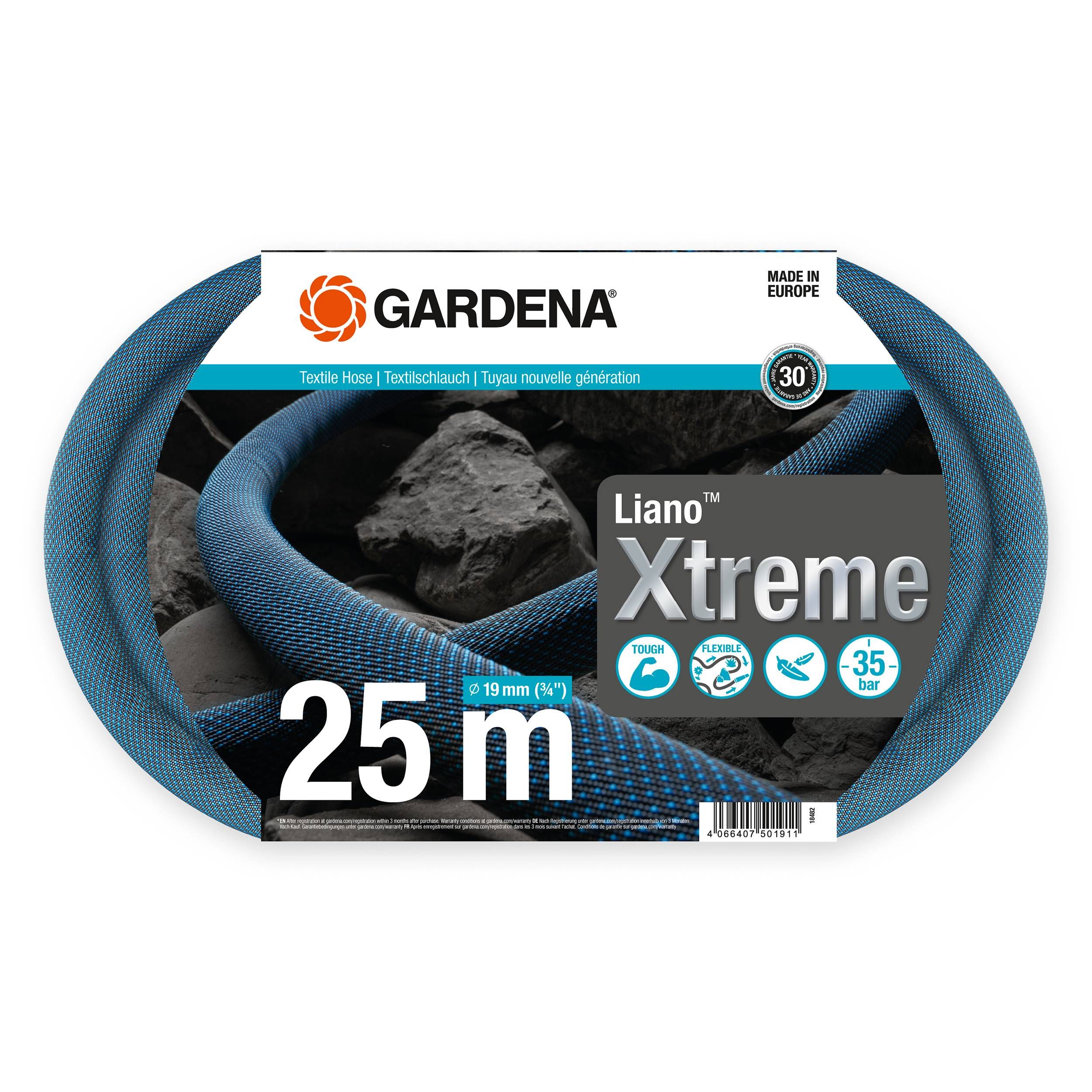Gardena Liano™ Xtreme 3/4", 25 m Set