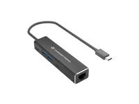 Conceptronic ABBY14B 2.5G Ethernet USB 3.2 Gen 1 Adapter mit USB-Hub - GbE - USB-A x 2 - USB-C x 2 - Kabelgebunden - USB 3.2 Gen 1 (3.1 Gen 1) Type-C - 10,100,1000,2500 Mbit/s - IEEE 802.1Q - IEEE 802.1p - IEEE 802.3 - IEEE 802.3ab - IEEE 802.3az - I