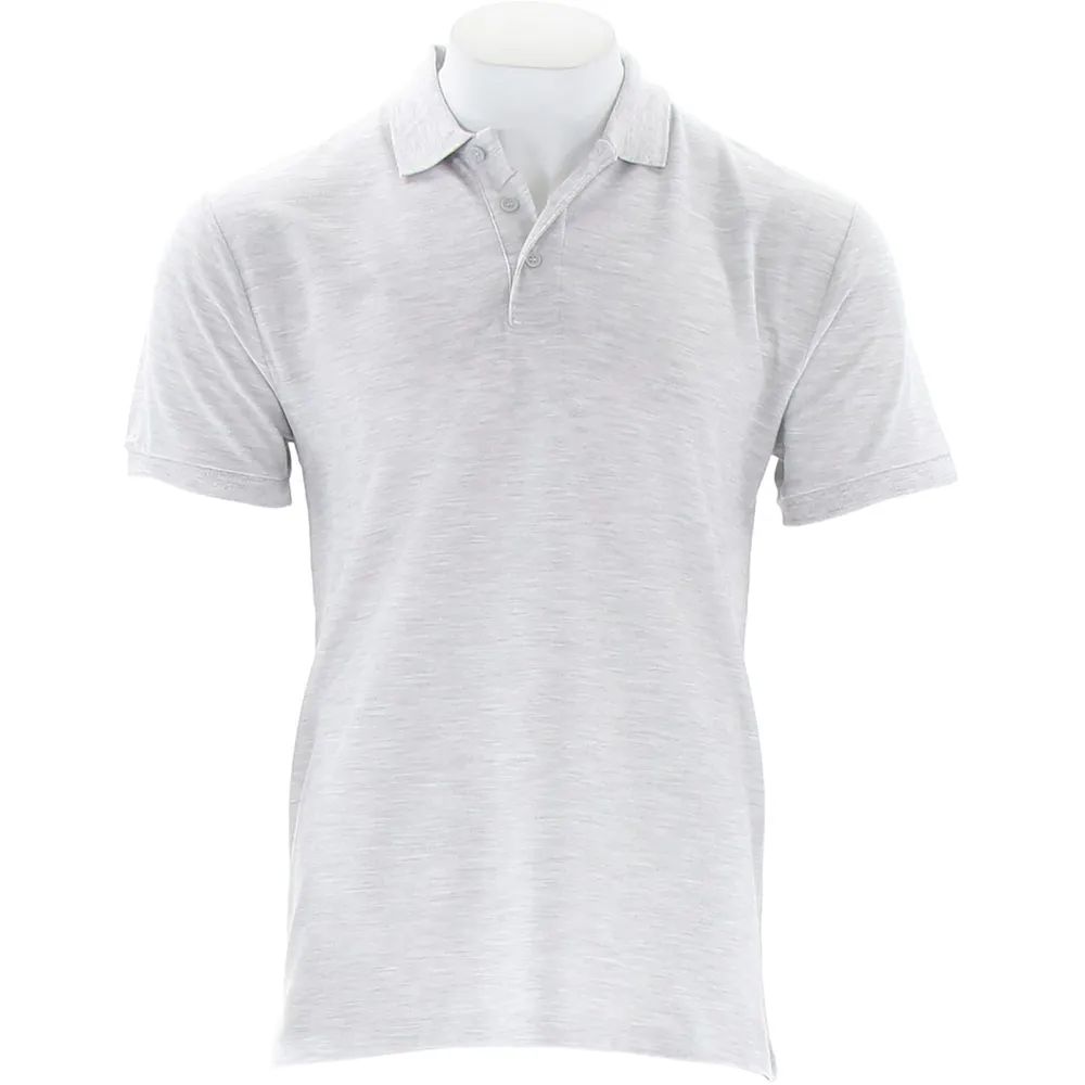 FRUIT OF THE LOOM Polo-Shirt Piqué Type F502 grau meliert S