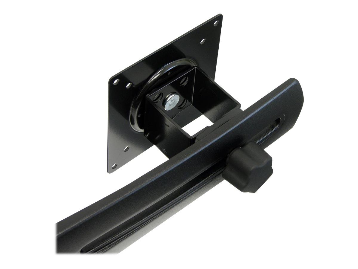 Ergotron DS100 Dual-Monitor Desk Stand, Horizontal - Aufstellung - für 2 LCD-Displays - Stahl, langlebiges Aluminium - Schwarz - Bildschirmgröße: bis zu 61 cm (bis zu 24 Zoll)
