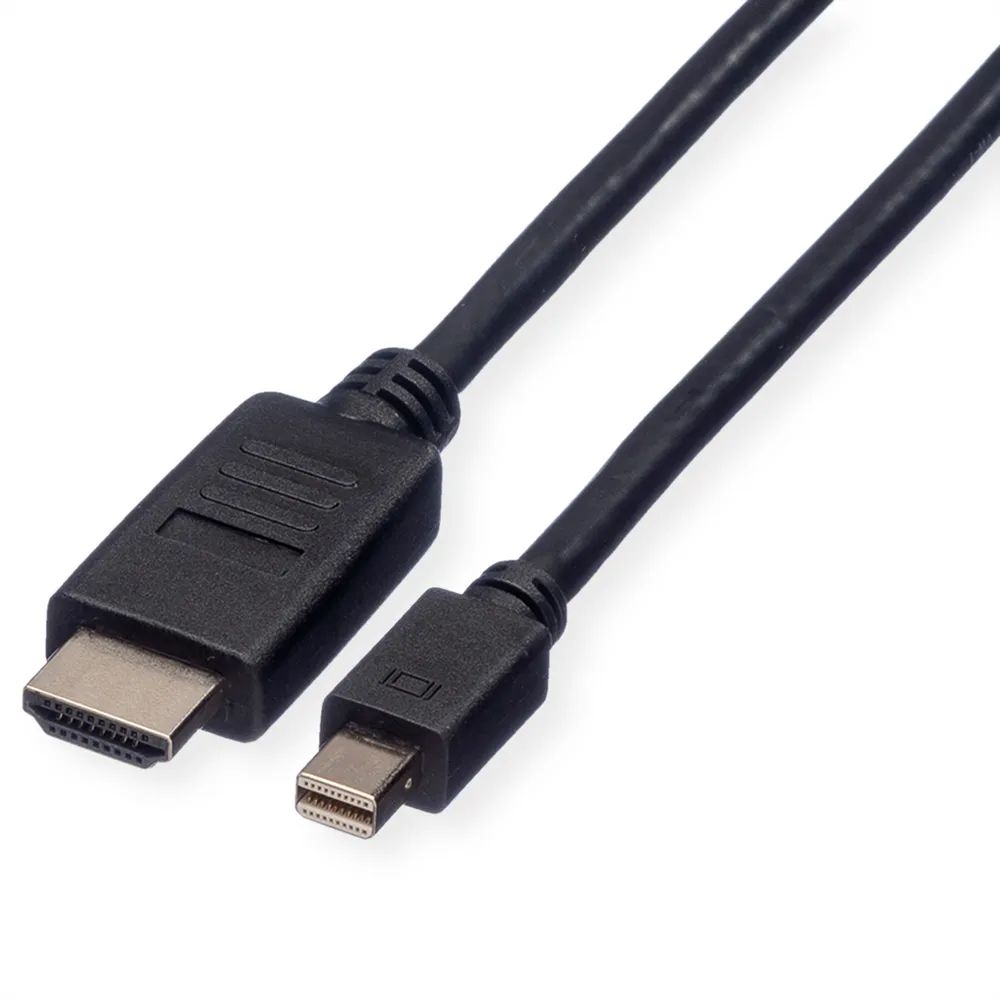ROLINE Mini DisplayPort Kabel, Mini DP-HDTV, ST/ST, schwarz, 1,5 m