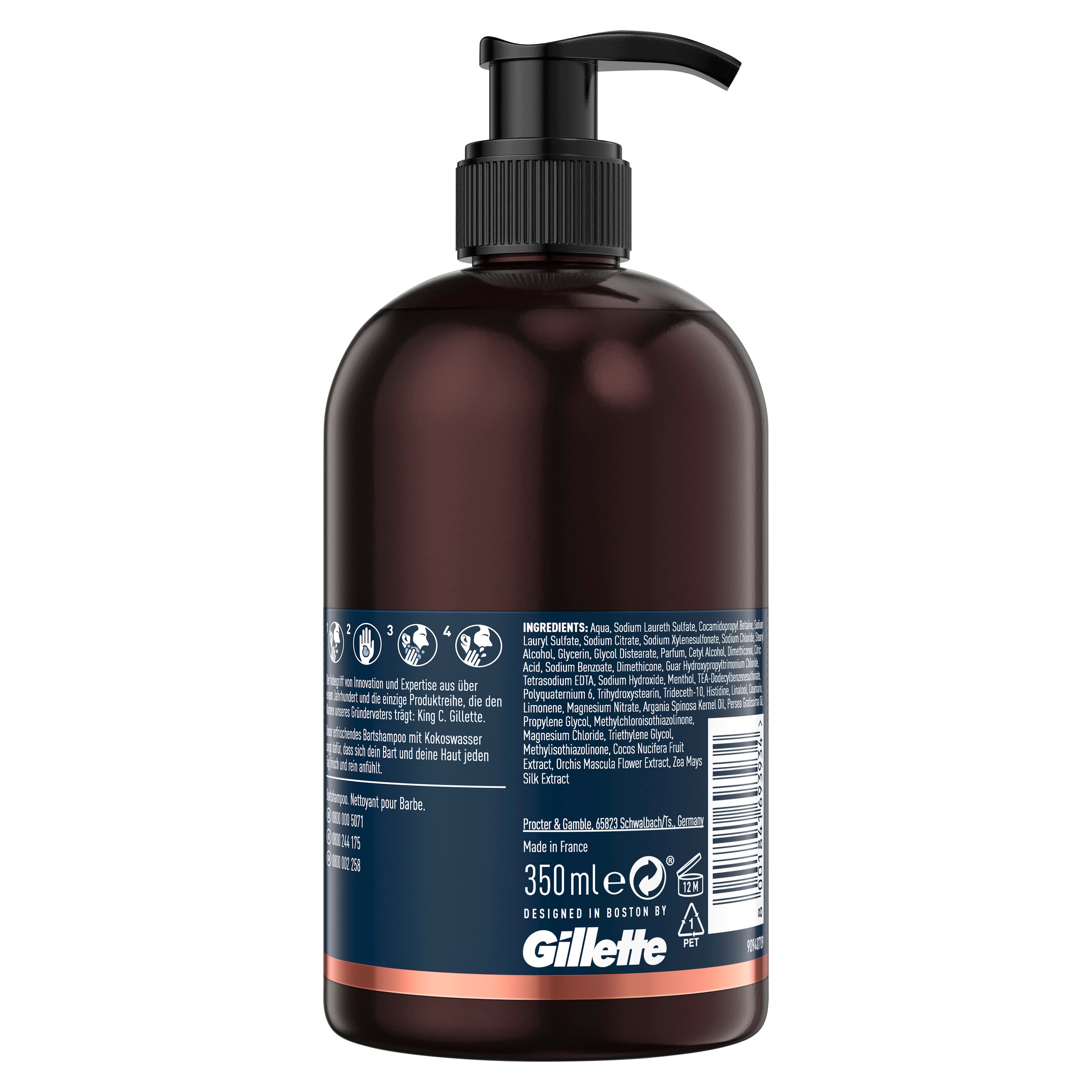 King C. Gillette Bartshampoo 350 ml