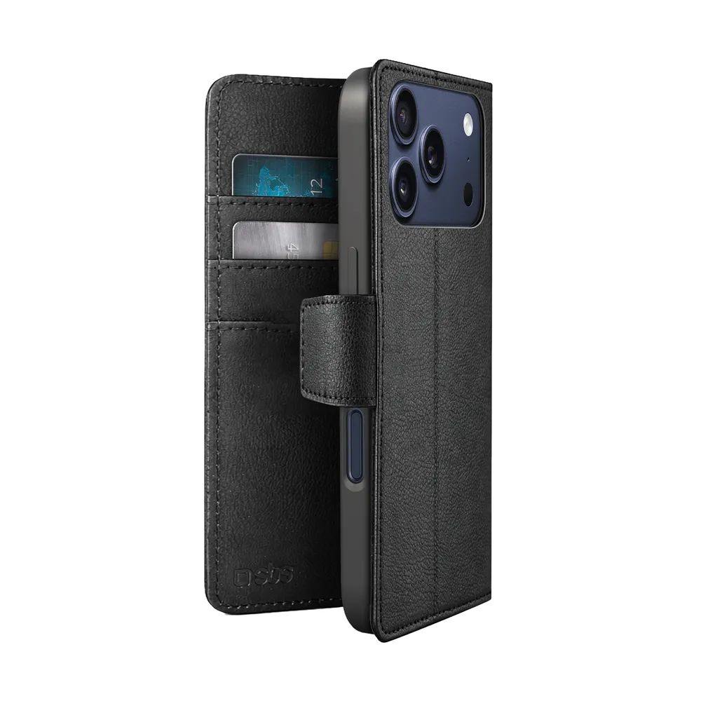 SBS WALLET CLASSIC Bookcase für iPhone 17 PRO MAX, schwarz