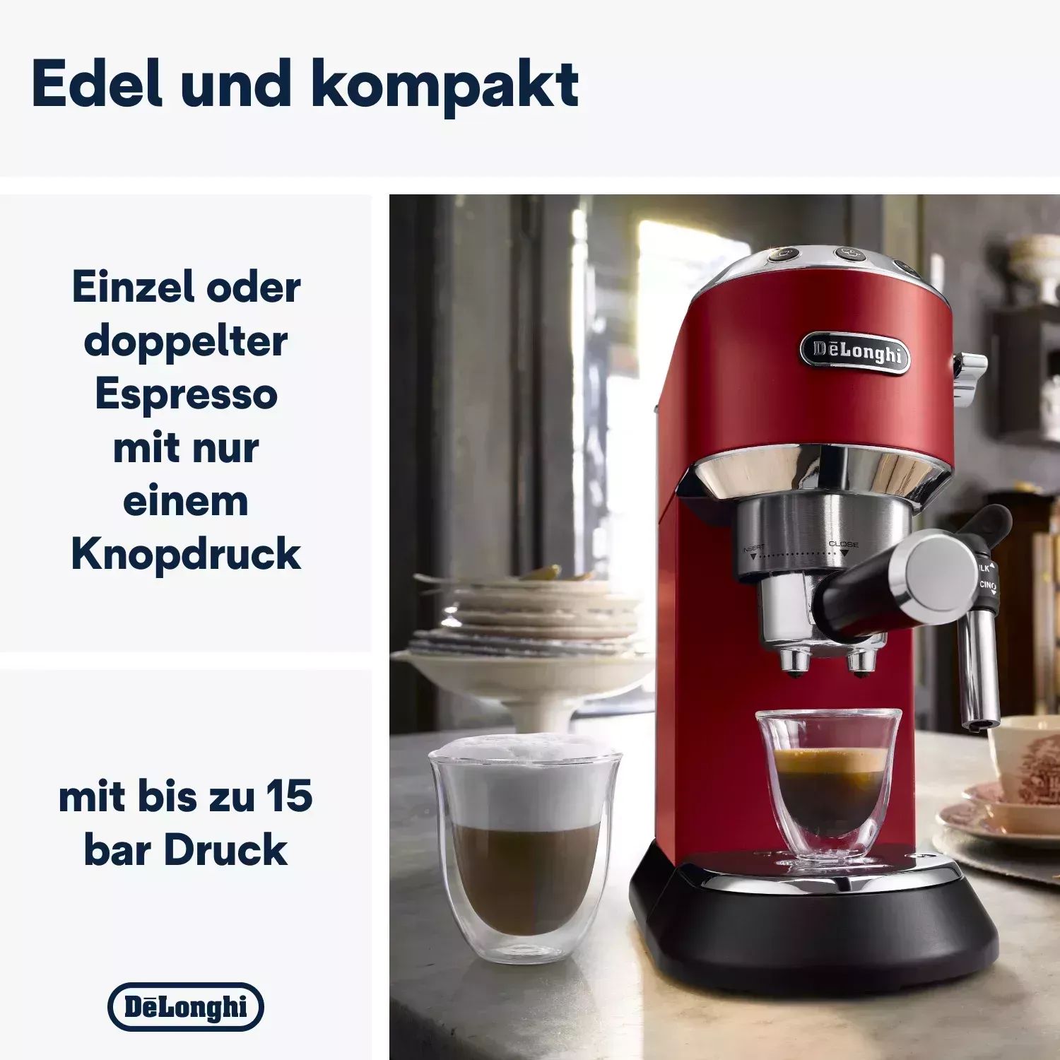 De'Longhi Espressomaschine Dedica EC685.R