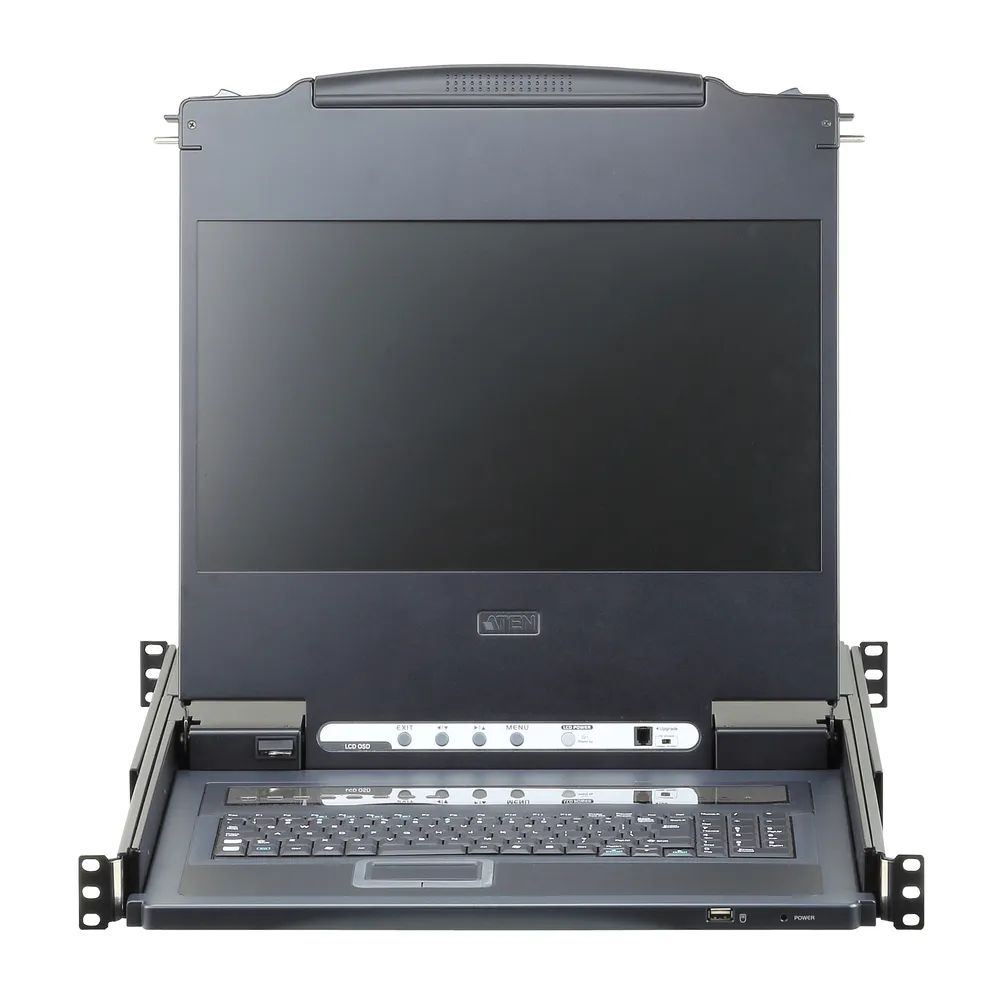 ATEN CL6708MW - KVM-Konsole mit KVM-Switch - 8 Anschlüsse - USB - Schweizer - 43.9 cm (17.3")