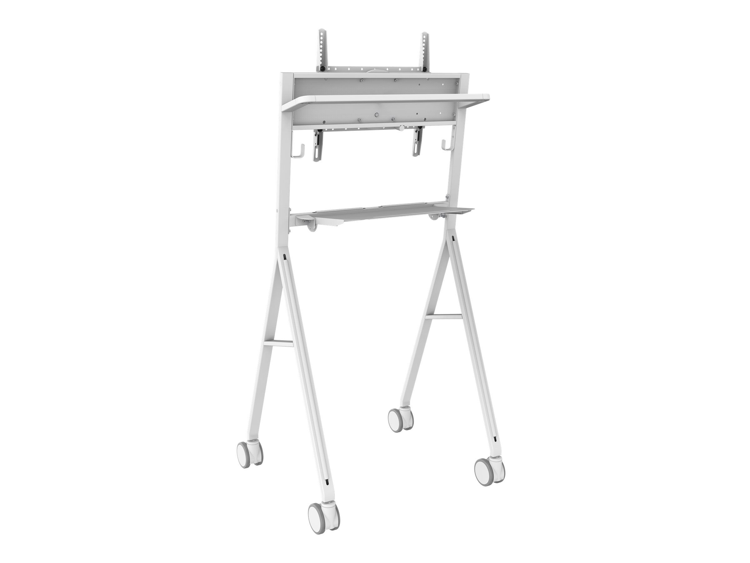 Vision VFM-F10 - Wagen - für Flachbildschirm - Stahl - Off-White - Bildschirmgröße: 127-139.7 cm (50"-55")