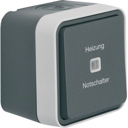 Berker KONTROLL-HEIZUNG NOTSCHALTER / BERKER 35663505 GRAU MATT 35663505