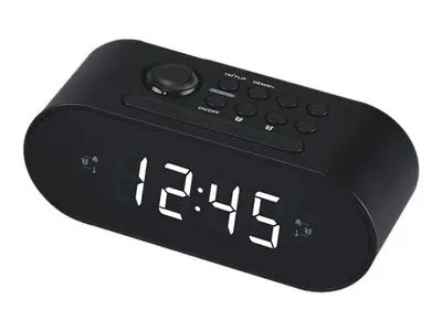 Inter Sales DENVER CRP-717BLACK - Radiouhr - Schwarz