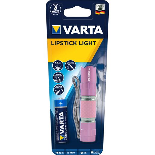 Varta TASCHENLAMPE LIPSTICK 1AA / VARTA 16617101421 PINK 16617101421
